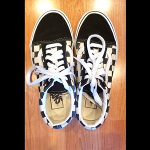 Vans Primary Check Old Skool Women's size 5.5